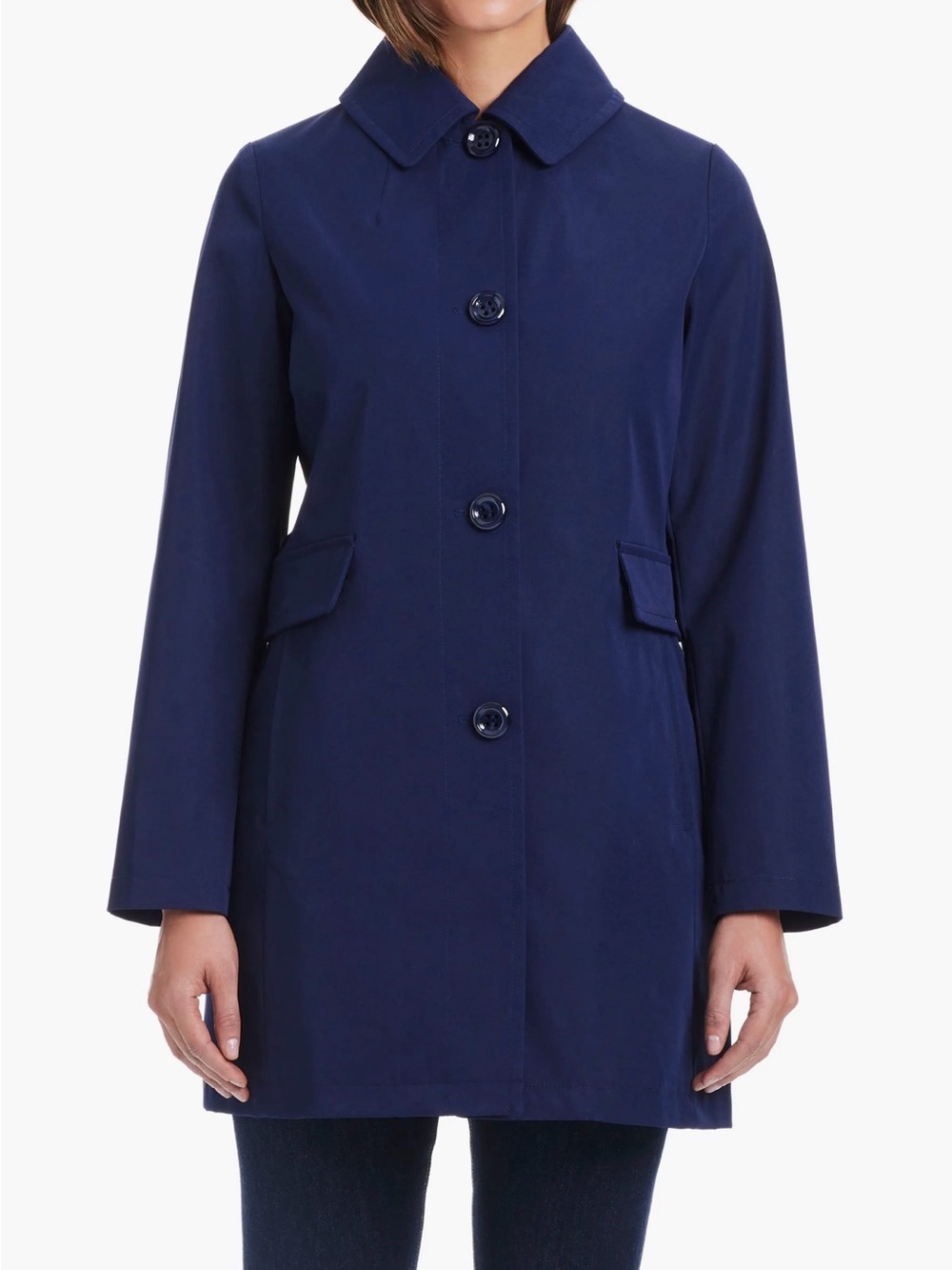 New Kate Spade Single Breasted Hooded Trench Coat Size XL